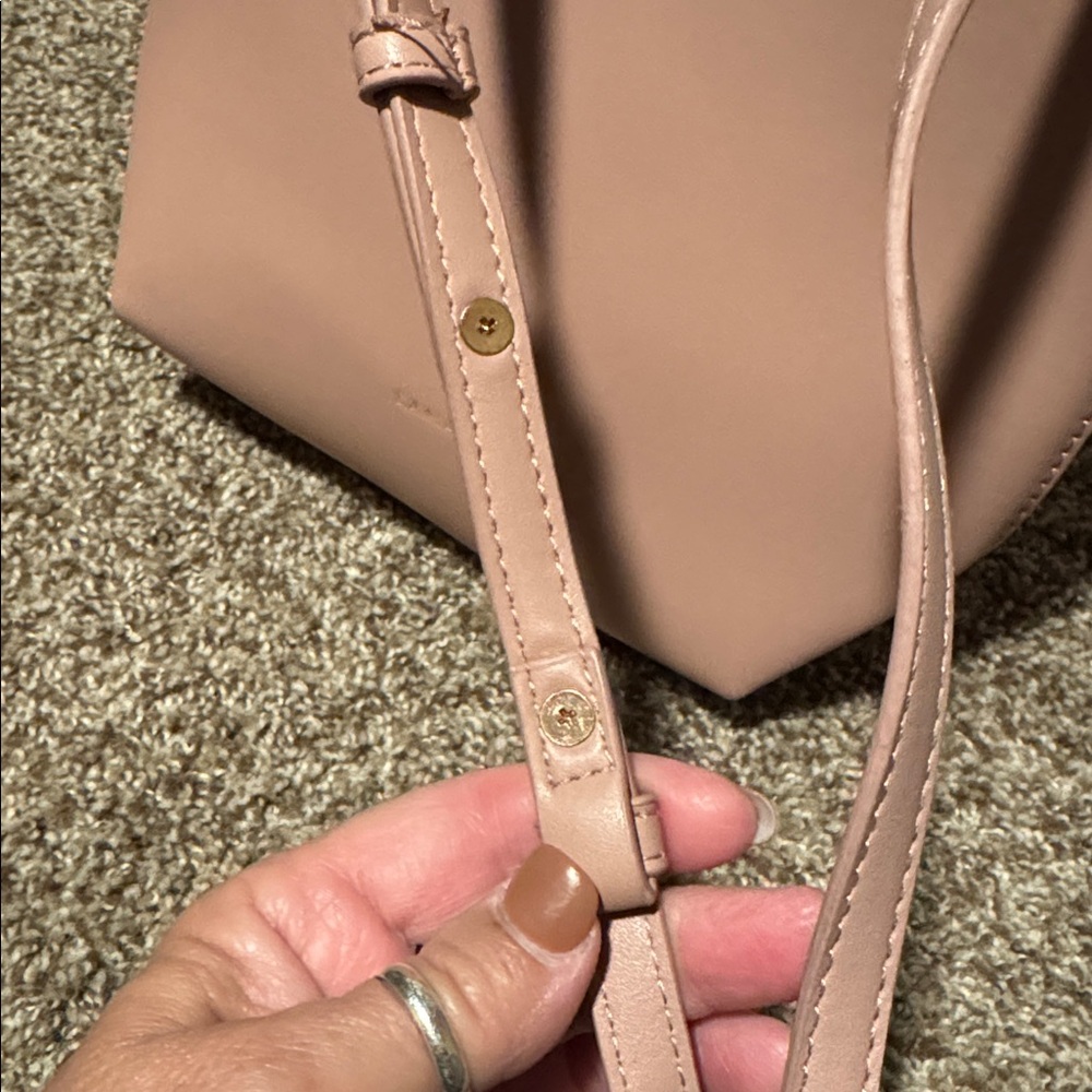 Samara Bags medium crossbody bag in peony pink vegan leather & vegan suede - EUC - Picture 4 of 13